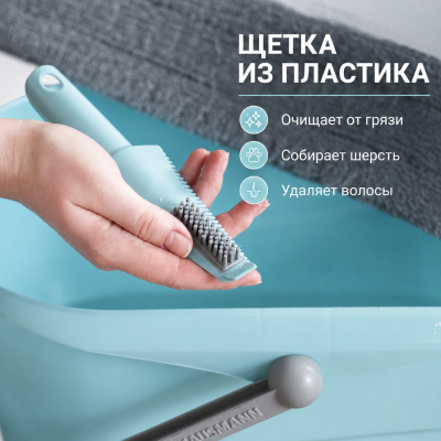 Швабра для влажной уборки пола Hausmann Classic Home SLIDER с телескопической ручкой и слайд-механизмом HM-45R, изображение 4