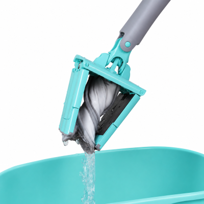 Швабра для влажной уборки Hausmann Cosmic Dry Hands Comfort с механизмом отжима, изображение 10