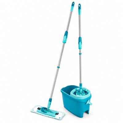 Комплект Leifheit CLEAN TWIST M Ergo швабра + ведро, с механизмом отжима