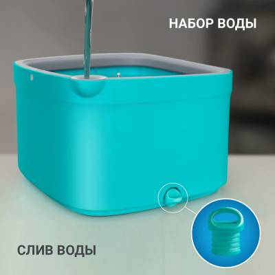 Набор: швабра с отжимом и ведро Hausmann «Ниагара» (Niagara), изображение 12