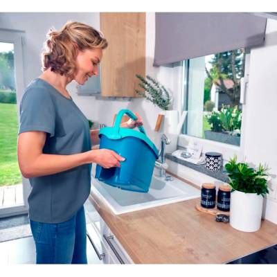 Набор для мытья полов Leifheit Clean Twist Disc Mop Ergo, швабра, ведро с отжимом на колесиках 52102, изображение 2