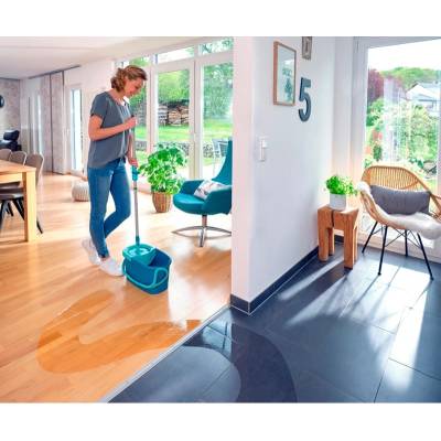 Набор для мытья полов Leifheit Clean Twist Disc Mop Ergo, швабра, ведро с отжимом 52101, изображение 5