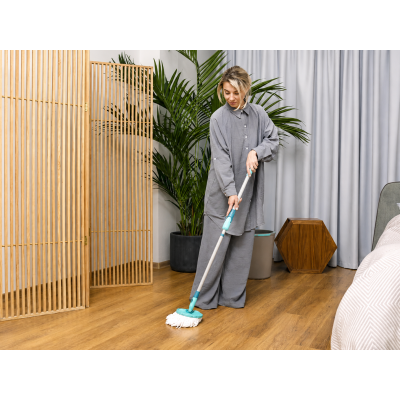 Набор для мытья полов Leifheit Clean Twist Disc Mop Ergo, швабра, ведро с отжимом 52101, изображение 7