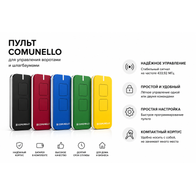 2-х канальный пульт дистанционного управления COMUNELLO VIC-2BLUE, синий, Цвет: синий, изображение 3