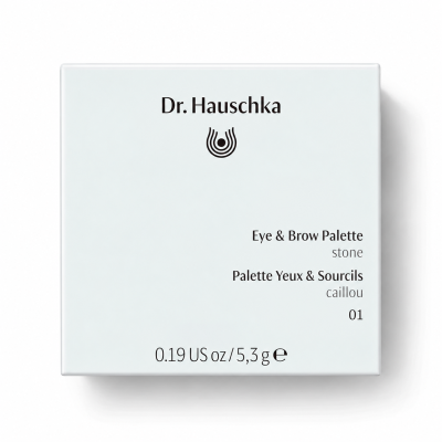Палетка теней для век и бровей матовая Dr. Hauschka, оттенок 01 Stone, 5.3 г., изображение 6