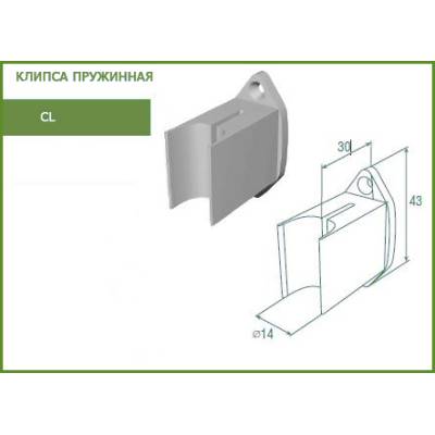 Клипса пружинная CL