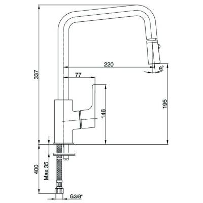 Смеситель для кухни 102118049EX