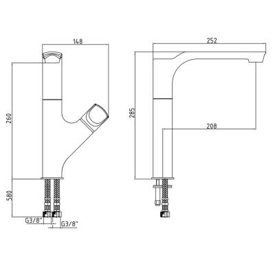 Смеситель для кухни 104518063EX