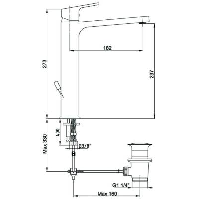 Смеситель для раковины 102188014EX, изображение 2
