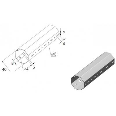 Вал октогональный RV40x0.6, изображение 2 от магазина Брами Маркет Вал октогональный RV40x0.6, изображение 2