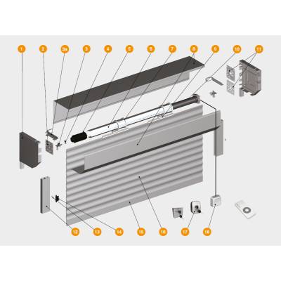 Внутривальный привод RS20/15EKIT для рольставни