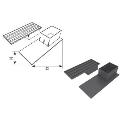Заглушка PB537016AX , антрацит, Цвет: антрацит, изображение 2