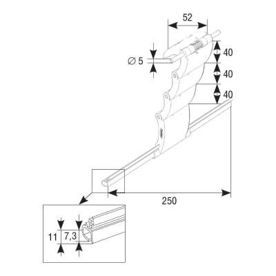 Замок верхний автоматический RB4