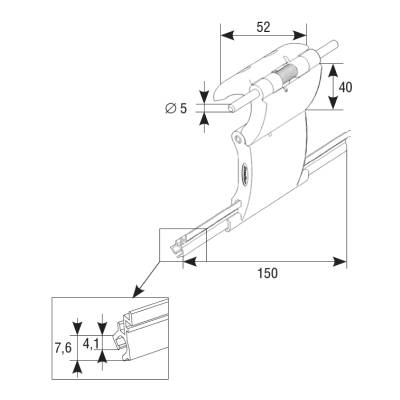 Замок верхний автоматический RM2