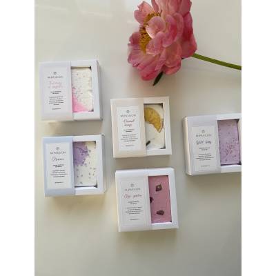 Бомбочка-КВАДРАТ "Нежность магнолии" обогащенная маслом кокоса MiPASSiON, 155 г, Варианты: Бомбочка квадрат Нежность магнолии, изображение 5