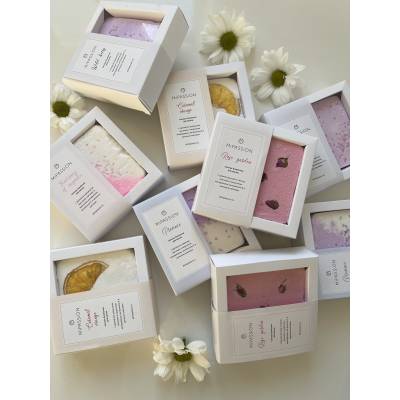 Бомбочка-КВАДРАТ "Прованс" обогащенная маслом кокоса MiPASSiON, 155 г, Варианты: Бомбочка квадрат Прованс, изображение 4