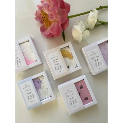 Бомбочка-КВАДРАТ "Прованс" обогащенная маслом кокоса MiPASSiON, 155 г, Варианты: Бомбочка квадрат Прованс, изображение 5