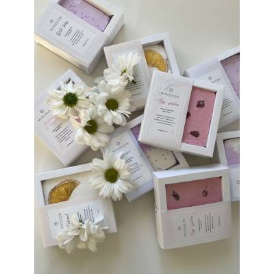 Бомбочка-КВАДРАТ "Розовый сад" обогащенная маслом кокоса MiPASSiON, 155 г, Варианты: Бомбочка квадрат Розовый сад, изображение 4