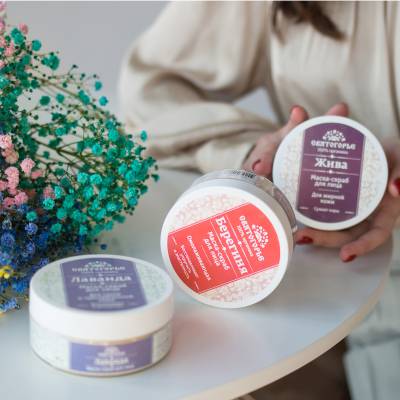 Маска-скраб для лица "Жива" для жирной кожи, с эфирным маслом чайного дерева Святогорье, 90 г, Варианты: Маска-скраб для лица Жива, изображение 3