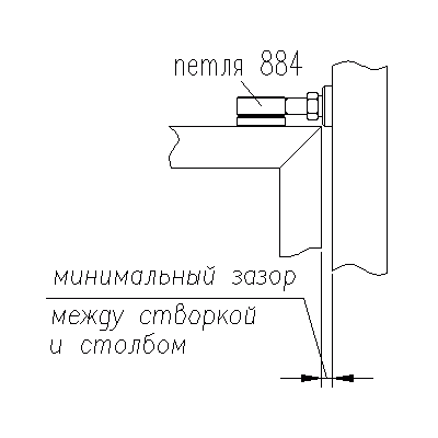 Петля верхняя 884, для створок распашных ворот, изображение 2 от магазина Брами Маркет Петля верхняя 884, для створок распашных ворот, изображение 2