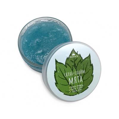Скраб-слайм "Мята" для тела, лица, рук СпивакЪ, 170 г, Варианты: Скраб-слайм Мята, изображение 2