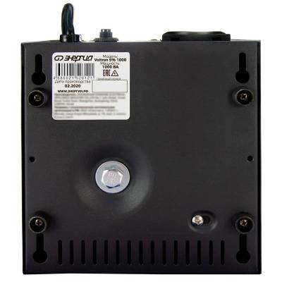 Стабилизатор напряжения Voltron 5%, 1000 ВА, Максимальная мощность нагрузки, ВА: 1000, Цвет: черный, изображение 7