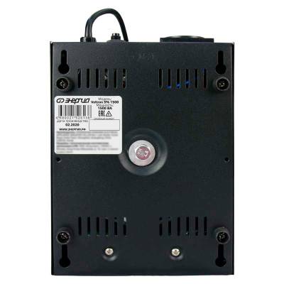 Стабилизатор напряжения Voltron 5%, 1500 ВА, Максимальная мощность нагрузки, ВА: 1500, Цвет: черный, изображение 7