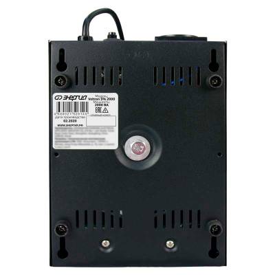 Стабилизатор напряжения Voltron 5%, 2000 ВА, Максимальная мощность нагрузки, ВА: 2000, Цвет: черный, изображение 7