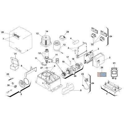 Вал выходной FAAC 63000509 для привода откатных (сдвижных) ворот, изображение 3