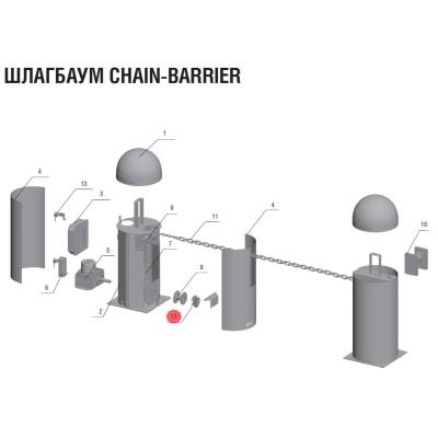 Блок концевых выключателей DOORHAN DHCH-10 для цепного барьера, изображение 3