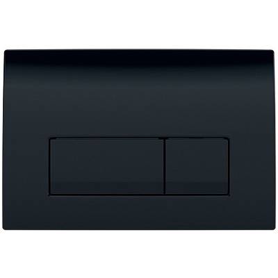 Инсталляция для подвесного унитаза Geberit 111.153.DW.5 SET с клавишей смыва Delta51 черный глянец, изображение 3