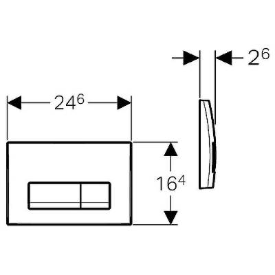 Инсталляция для подвесного унитаза Geberit 111.153.DW.5 SET с клавишей смыва Delta51 черный глянец, изображение 5