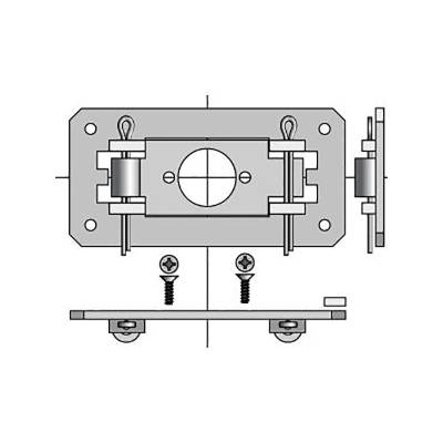 Крепление SOMFY 9500815 для внутривального привода серии LS 40, изображение 3