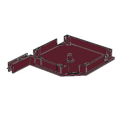 Крышка боковая DOORHAN RK18007, бордовый, Цвет: бордовый