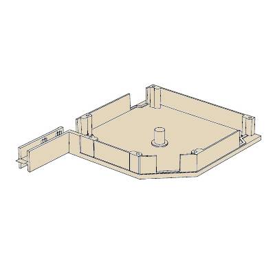 Крышка боковая DOORHAN RK20504, бежевый, Цвет: бежевый