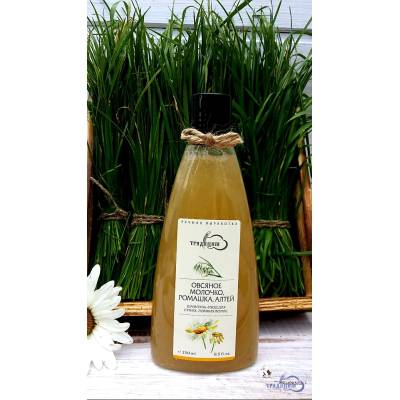 Шампунь - уход "Овсяное молочко, ромашка, алтей" для сухих, ломких волос и чувствительной кожи головы Традиция, 250 мл, изображение 4 от магазина Брами Маркет Шампунь - уход "Овсяное молочко, ромашка, алтей" для сухих, ломких волос и чувствительной кожи головы Традиция, 250 мл, изображение 4