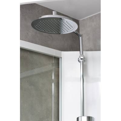 Душевая кабина IDO Showerama 10-5 Comfort пятиугольная 90x90 стекло прозрачное, профиль белый 131.401.201.301, изображение 4