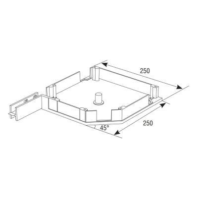 Крышка боковая DOORHAN RK250S01, белый, Цвет: белый, изображение 2