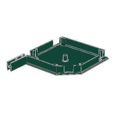 Крышка боковая DOORHAN RK250S05, зеленый, Цвет: зеленый