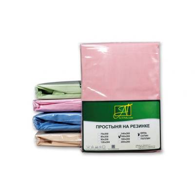 Простыня Поплин на резинке "Альвитек" ПР-ПО-Р-200-РОЗ розовая 200х200х25, Варианты: ПР-ПО-Р-200-РОЗ Розовая простыня Поплин однотонная на резинке 200х200х25, изображение 2