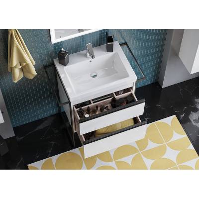 Тумба под раковину Roca Domi 60 см, 857532806, белый глянец, изображение 18