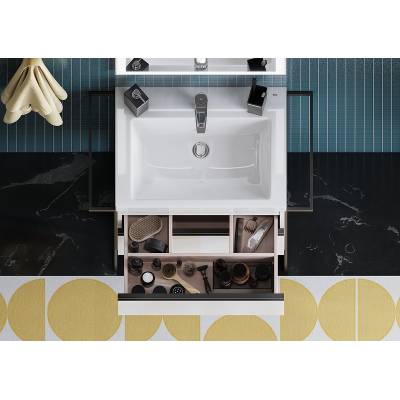 Тумба под раковину Roca Domi 60 см, 857532806, белый глянец, изображение 19