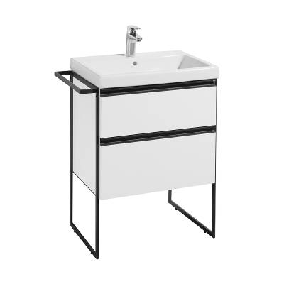 Тумба под раковину Roca Domi 60 см, 857532806, белый глянец, изображение 5