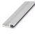 EB-1255 Профиль h-образный 2500*17,5*6,5 мм (база 4,0) материал алюминий анодированный применяется как крепеж для промышленной щетки полосовой линейной уплотнительной для откатных ворот дверей, изображение 2
