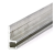 EB-1255 Профиль h-образный 2500*17,5*6,5 мм (база 4,0) материал алюминий анодированный применяется как крепеж для промышленной щетки полосовой линейной уплотнительной для откатных ворот дверей, изображение 5
