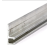 EB-1255 Профиль h-образный 2500*17,5*6,5 мм (база 4,0) материал алюминий анодированный применяется как крепеж для промышленной щетки полосовой линейной уплотнительной для откатных ворот дверей, изображение 3