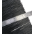 EB-1293 Щетка полосовая линейная 2500 мм (база 8) ворс высотой 175 мм PPL черный 1,50 уплотнительная промышленная для откатных ворот дверей уплотнитель от сквозняка, Высота ворса: 175, Цвет: черный, изображение 2