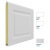 Панель 575мм Нфиленка300/Нстукко белая (RAL9003)/белая (RAL9003), 3F300/S00-9003/9003, Цвет: белый, изображение 3