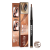 ALVIN D’OR Карандаш для бровей (карандаш+пудра) Brow Satin, 01 Medium brown, Цвет: medium brown
