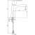Смеситель для раковины 102808940EX без донного клапана